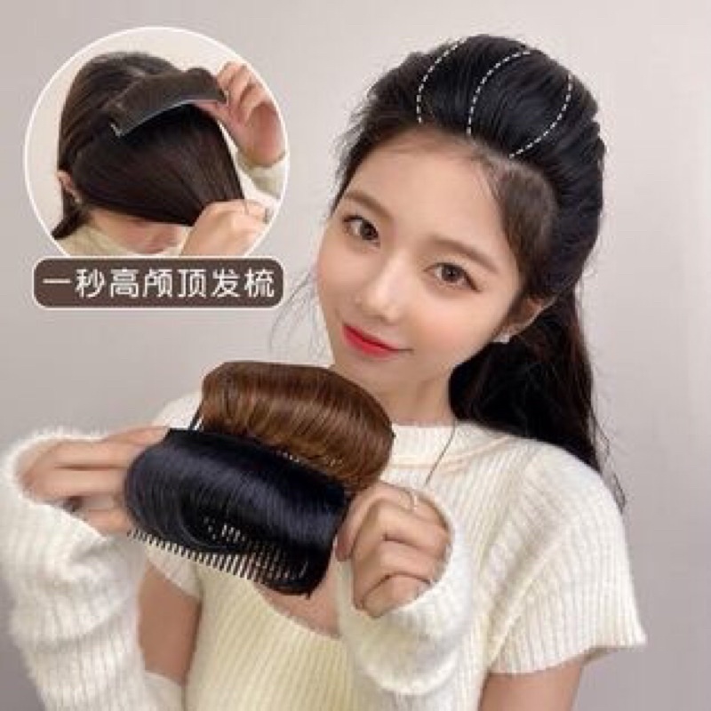 Kẹp tóc giả độn phồng mái cho nữ