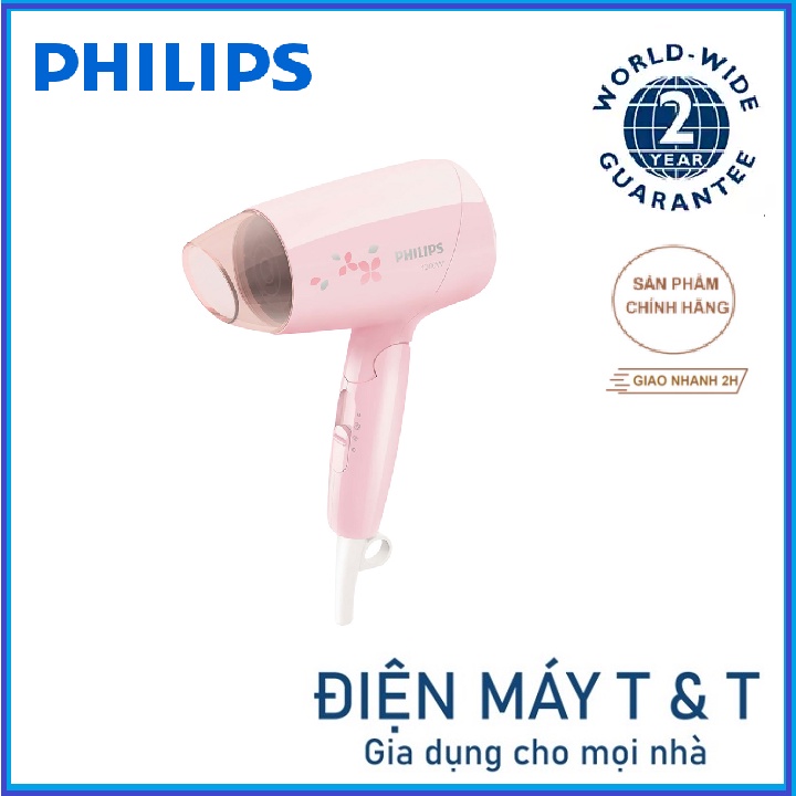 Máy sấy tóc du lịch Philips BHC010 1200W, hàng chính hãng phân phối