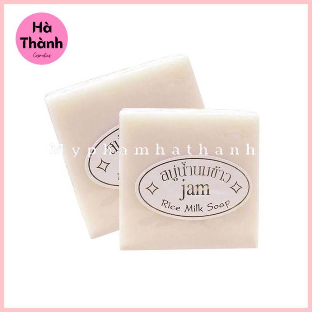 Xà Phòng Cám Gạo - Xà Phòng Trắng Da Thái Lan Jam Rice Milk Soap (Chính Hãng)