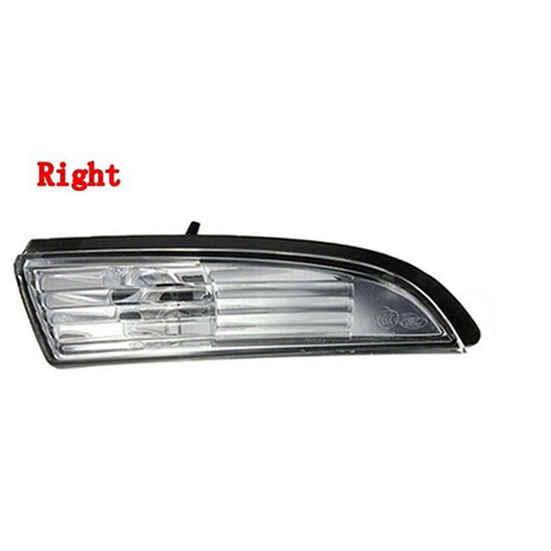 Gương lùi màu trắng Đèn lái gương chiếu hậu không bóng đèn Thích hợp cho Ford Fiesta Mk8 2008-2016