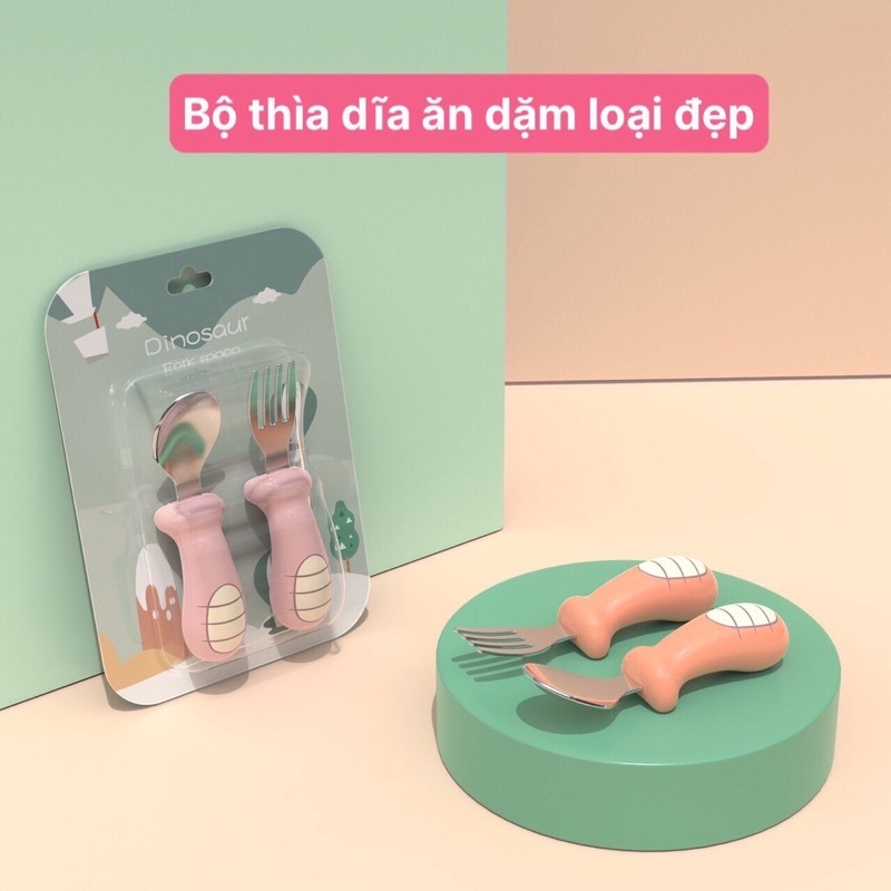 Thìa nĩa ăn dặm vĩ Dinosaur