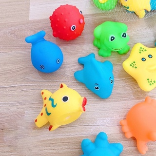 Set 10 con thú thả chậu tắm cho bé