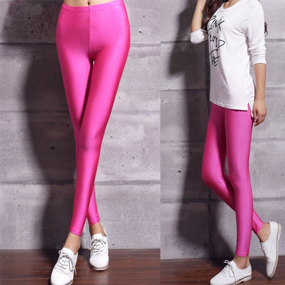 Quần legging co dãn màu sắc kẹo ngọt cho nữ | BigBuy360 - bigbuy360.vn