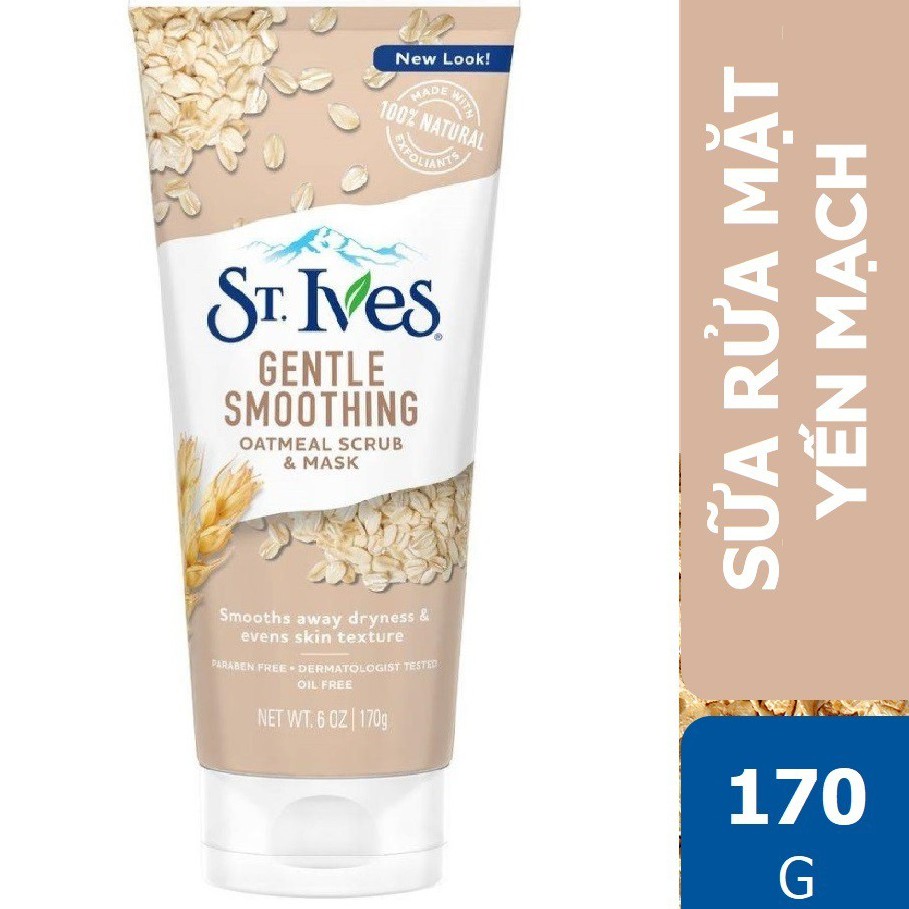 [Mã FMCGMALL -8% đơn 250K] Sữa Rửa Mặt St.Ives Tẩy Tế Bào Chết Giảm Mụn, Sáng Da, Tươi Mát 170g | BigBuy360 - bigbuy360.vn