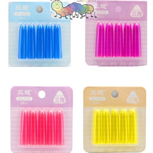 Nắp đậy bút chì vỉ 5 cái