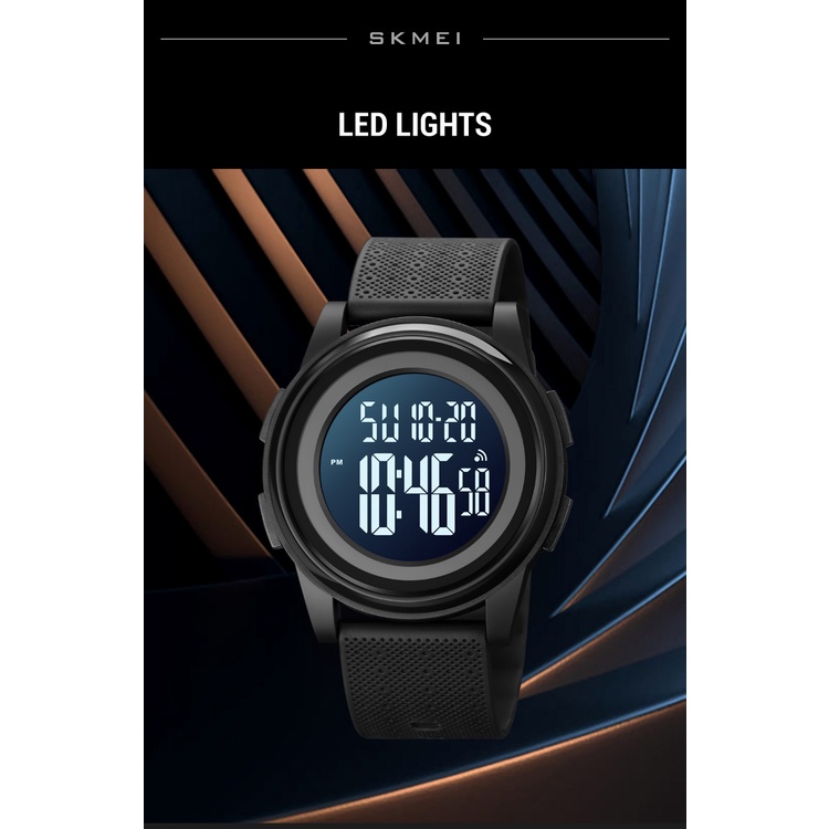Đồng Hồ Điện Tử Thể Thao SKMEI Chống Thấm Nước 5 Thanh Đèn LED 1895