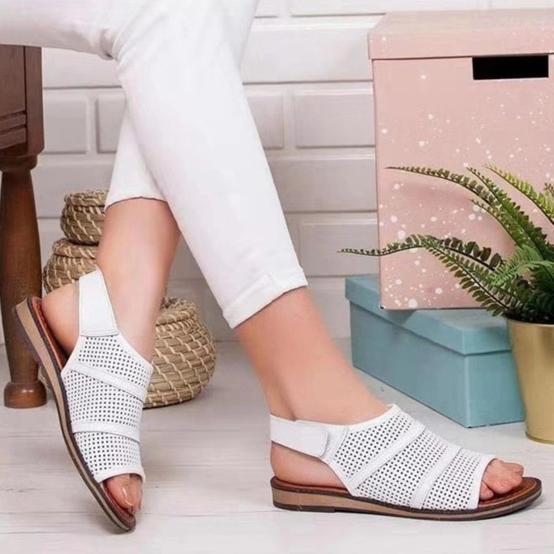 Women Fashion Summer  Sandals Flat Shoes Open Toe Casual Shoes