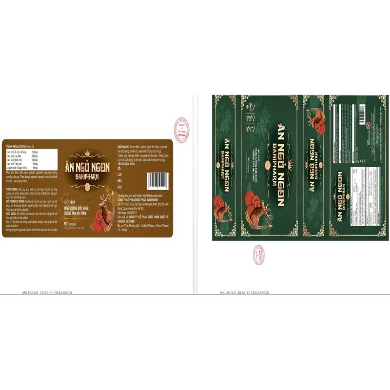 Ăn ngon ngủ ngon DANIPHARM, tạo giấc ngủ sâu, ngủ ngon giấc, kích thích tiêu hóa