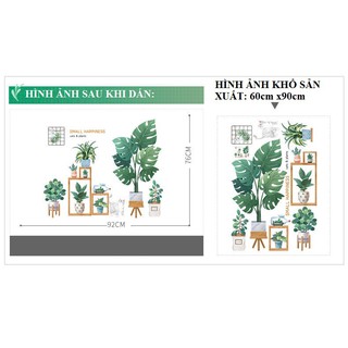 Decal dán tường khu vườn xanh