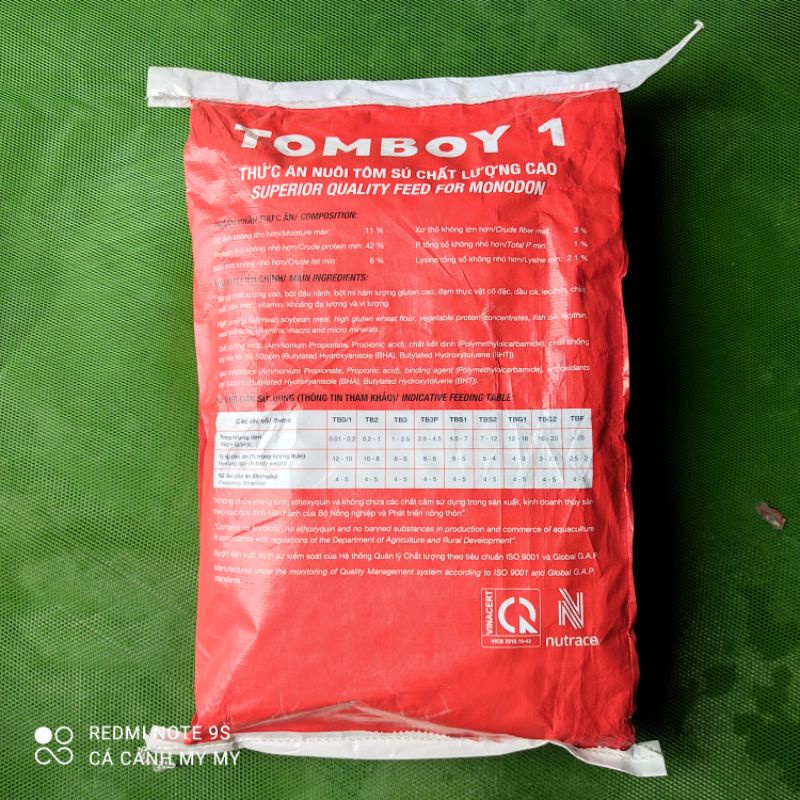 [Bán Lẻ] 500g 1kg Cám tomboy TB1 thức ăn cá cảnh