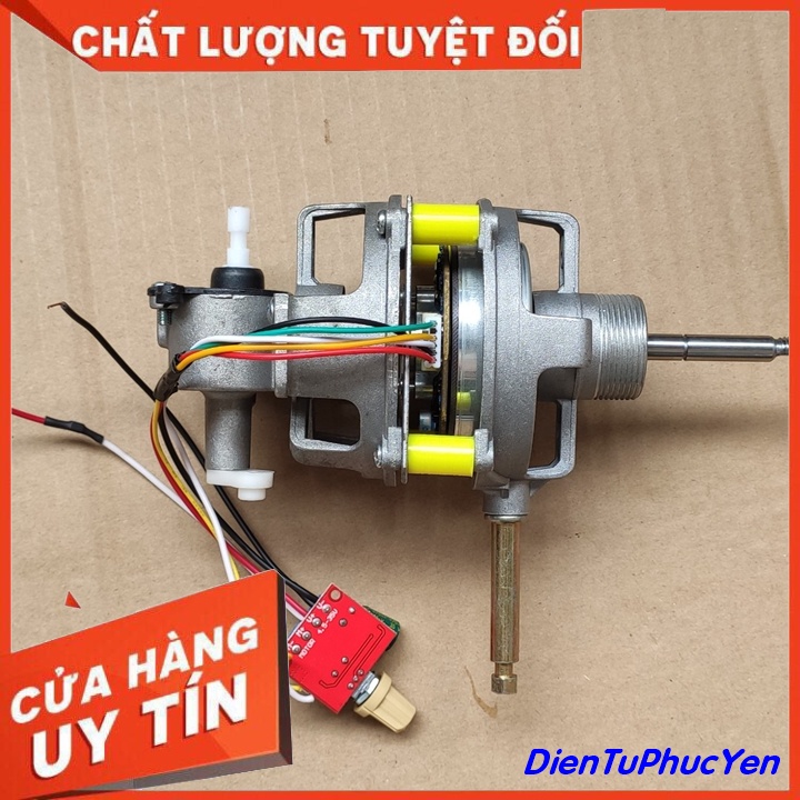 Đầu quạt không chổi than Motor brushless 12V-24V - Lắp quạt chạy acquy hoặc adaptor
