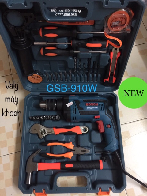 Máy khoan  VALY MÁY KHOAN 13LY BOSH FULL ĐỒ NGHỀ KIỀM BÚA ỐC VÍT🔥FREESHIP🔥