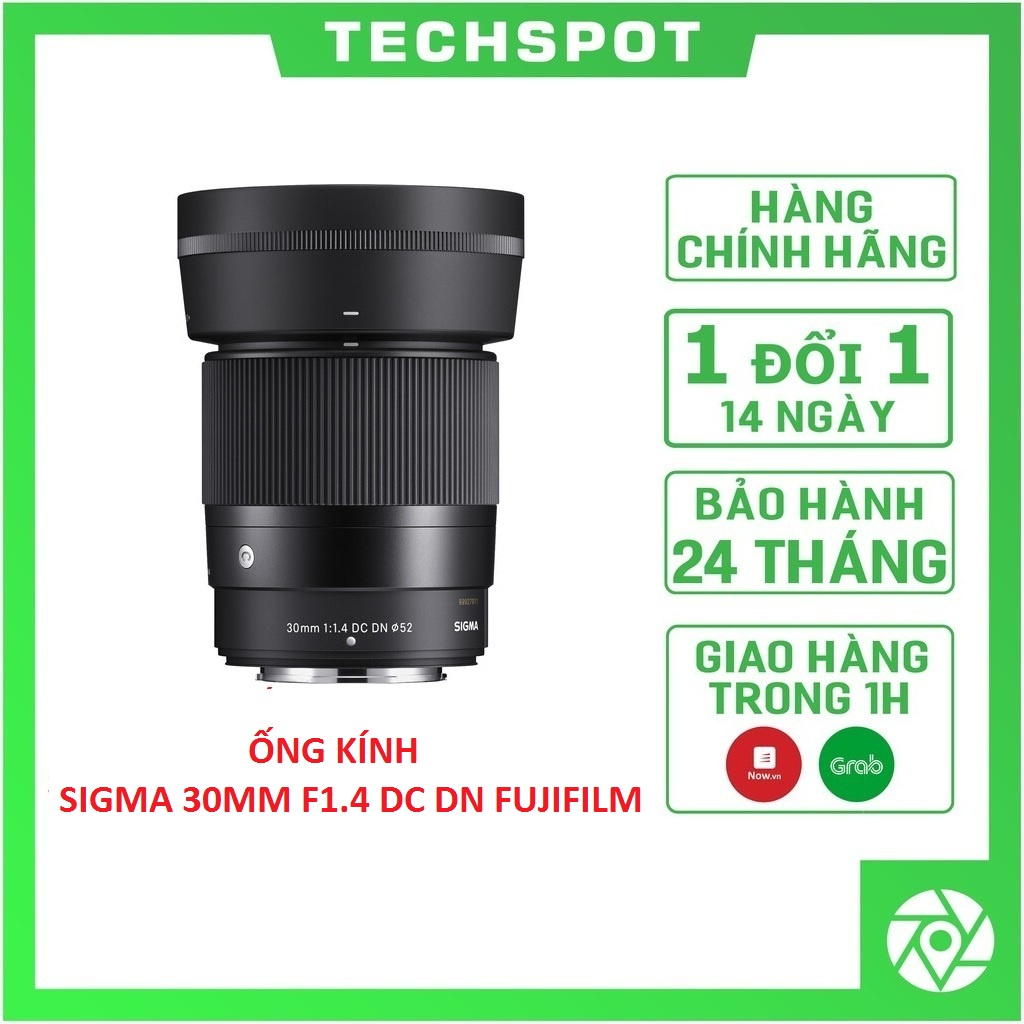 ( TẶNG THÊM 1 NĂM BẢO HÀNH ) Ống kính Sigma 30mm F1.4 DC DN Contemporary cho Fujifilm X - Hàng Chính Hãng