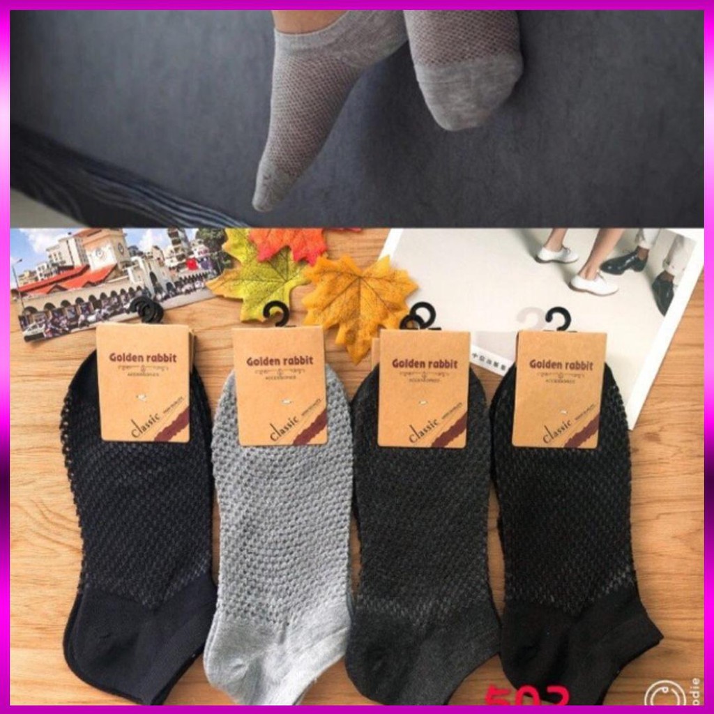 Combo 5 đôi tất lưới nam cổ ngắn