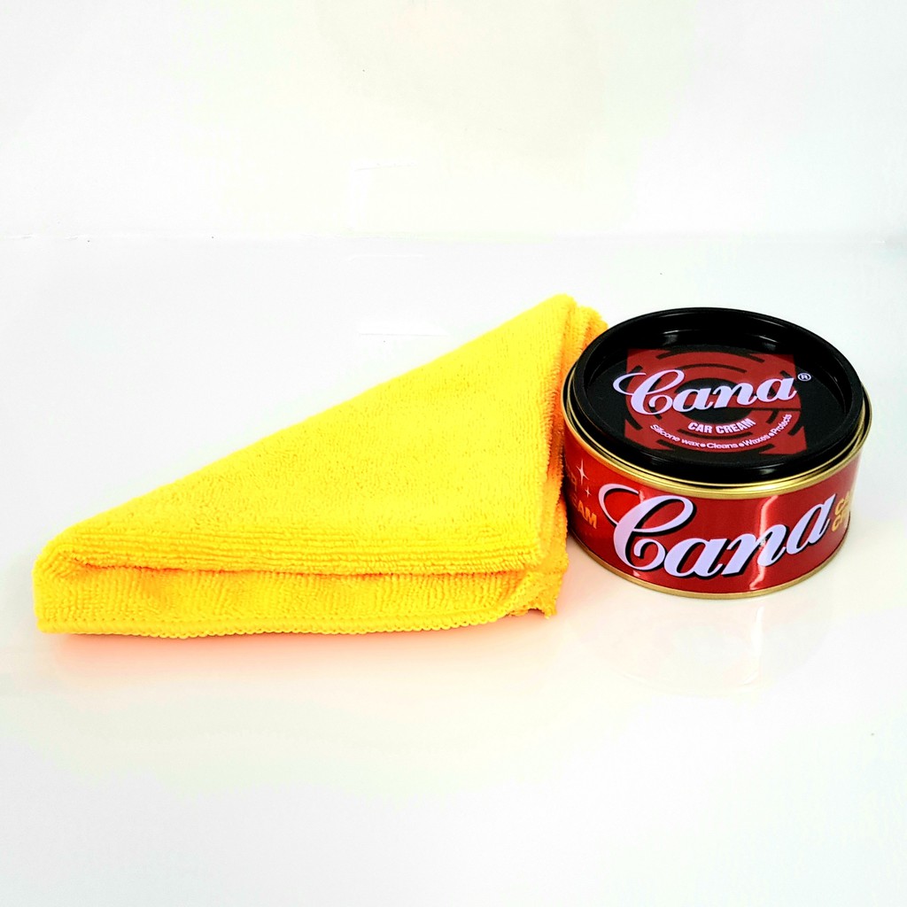 Tặng khăn - Xi Đánh Bóng Sơn Xe Cana Car Cream 100gr / 220gr