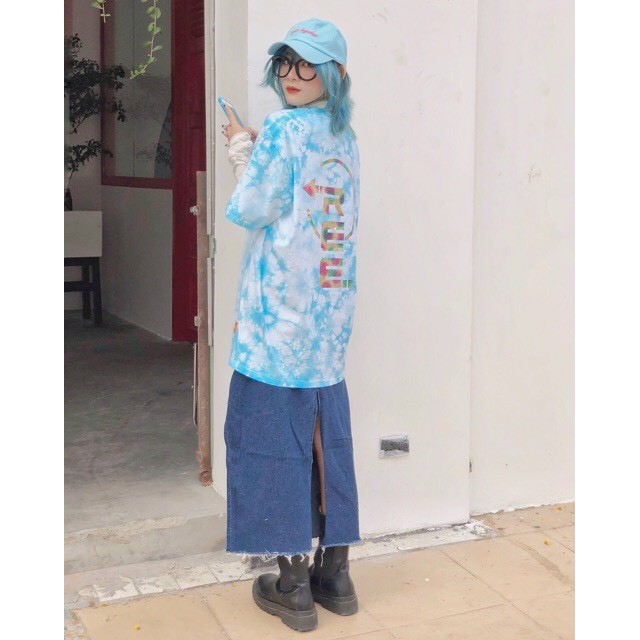 Áo thun form rộng cặp đôi nam nữ in hình họa tiết đẹp