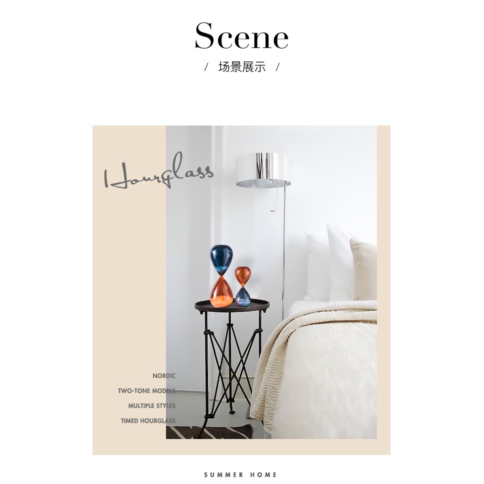 Mô hình đồng hồ cát trang trí decor sáng tạo phong cách BẮC ÂU