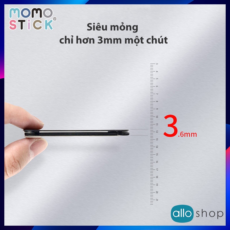 Giá Đỡ Nhẫn Điện Thoại MomoStick iPhone Series, Smart Finger Grip 3 in 1 Đa Năng, Dùng Cho Tất Cả Điện Thoại