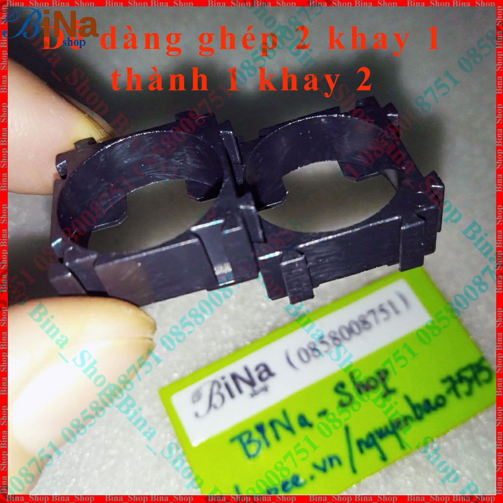 Khay gắn pin 18650 1/2/3 cell Khung giá đỡ gắn pin 1S 2S 3S tiện dụng