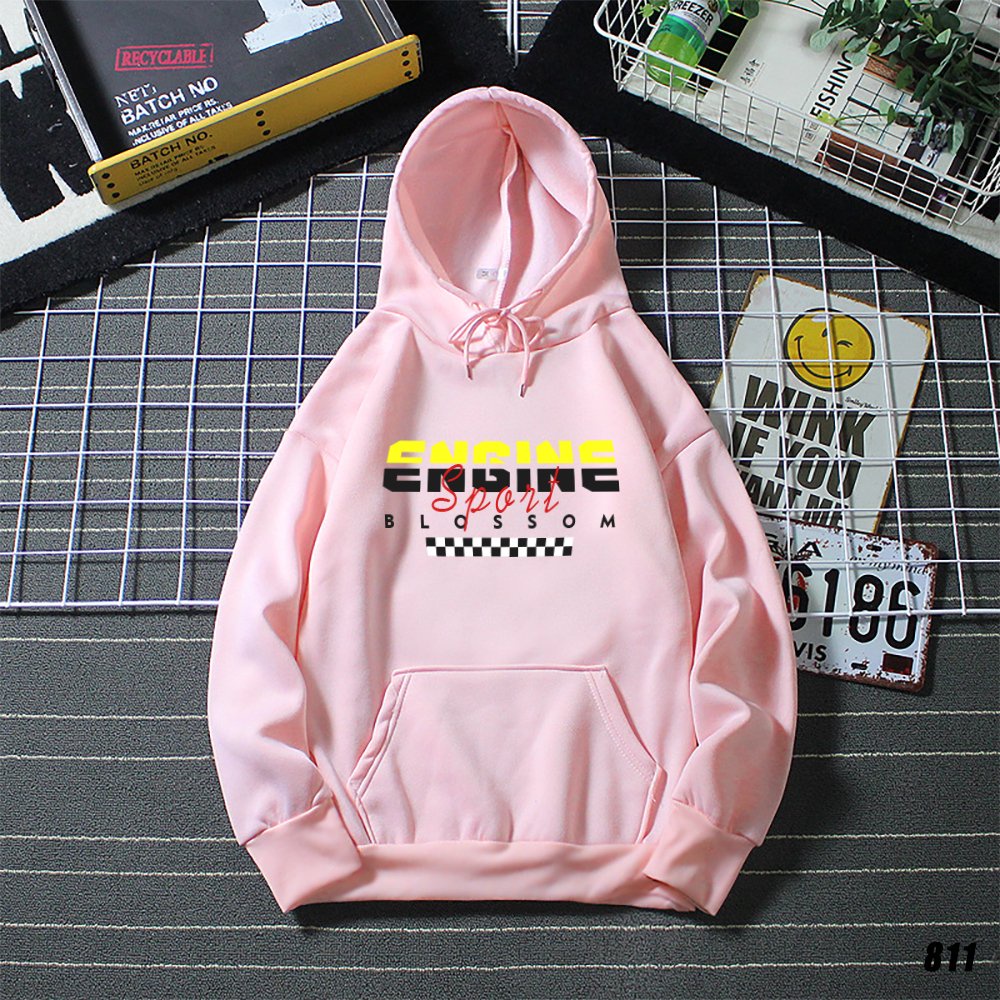Áo khoác Hoodie Nỉ Bông HY KOREA Unisex ENGINE 811