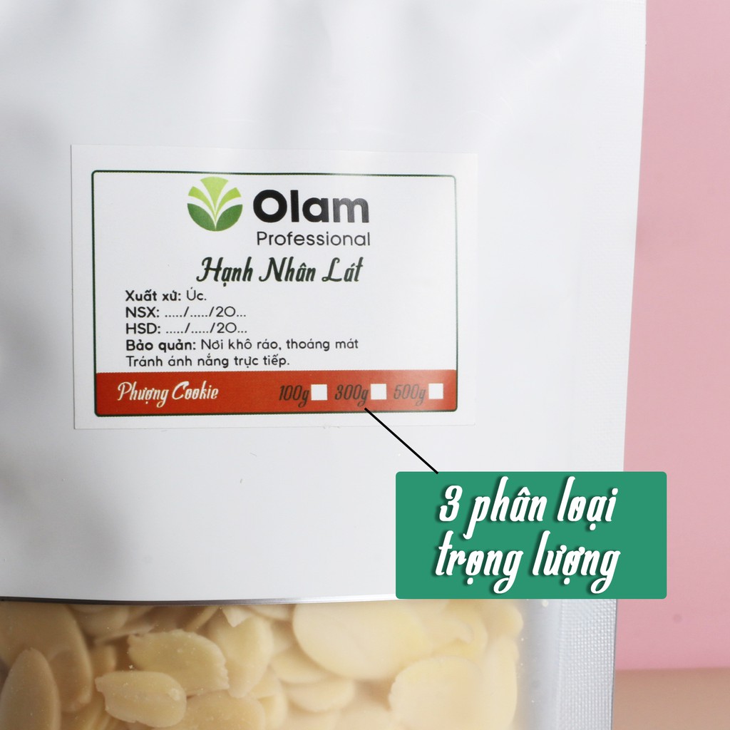 Hạnh nhân lát Olam - Túi 100g, 300g, 500g | BigBuy360 - bigbuy360.vn