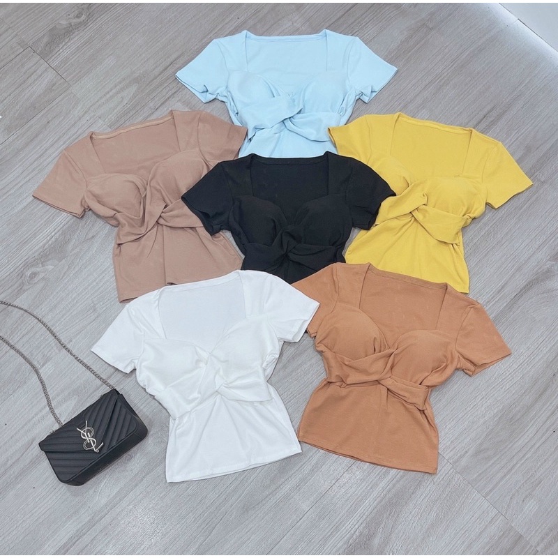 ÁO SOẮN NGỰC CÓ SẴN MÚT - DÁNG NGẮN