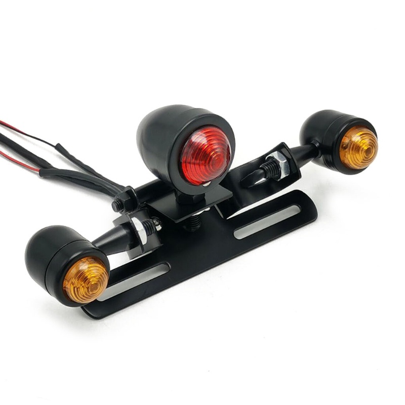 1 Đèn LED Phanh 12V Màu Đỏ Gắn Đuôi Xe Mô Tô
