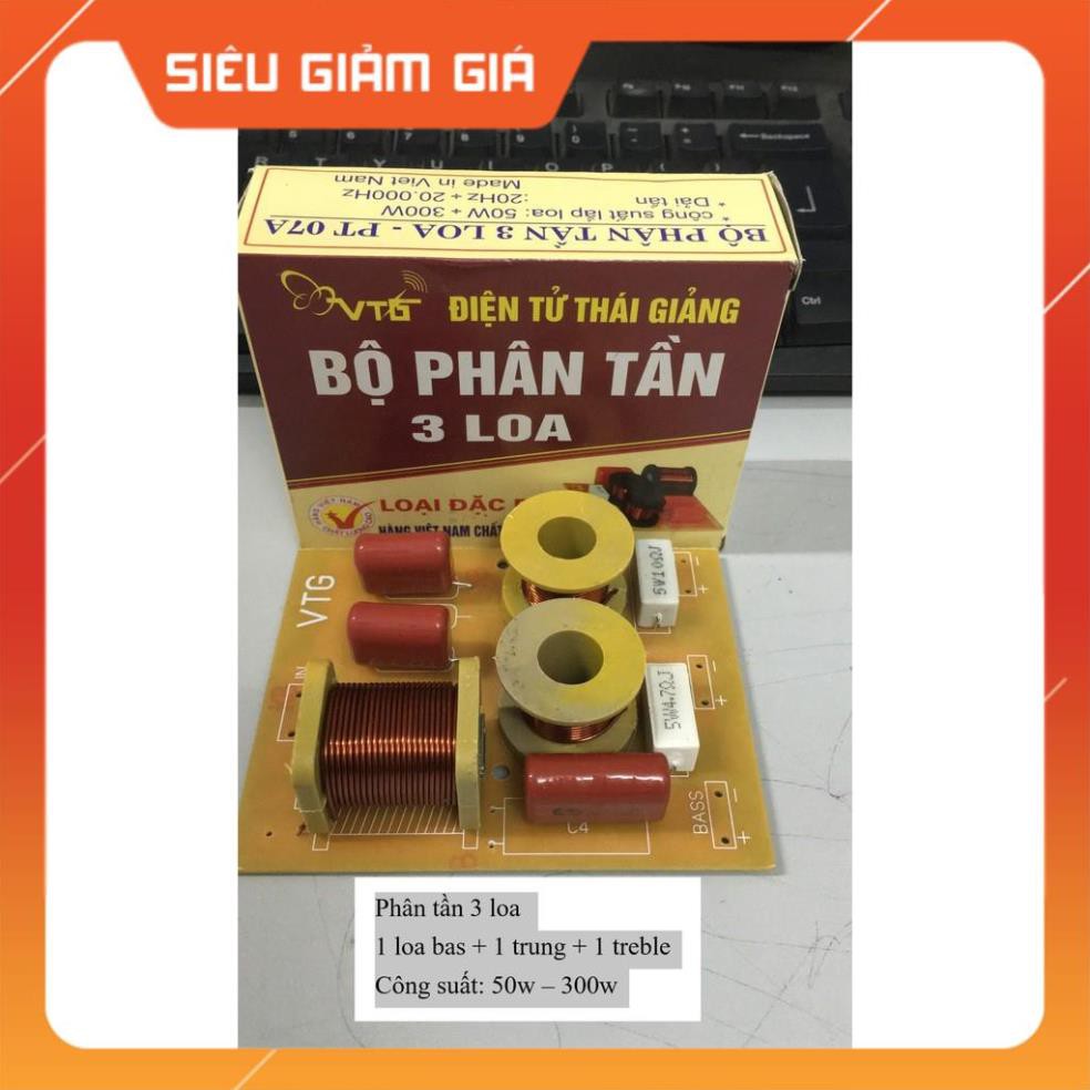 Bộ phân tần 3 loa 1 Bass 1 trung 1 treble Công suất 300w ĐIỆN TỬ THÁI GIẢNG - Giá tốt nhất