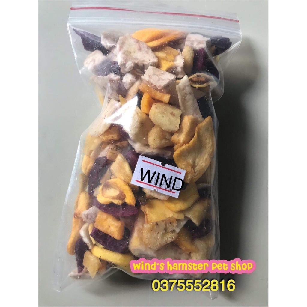 (Siêu rẻ) Snack rau củ sấy cho (100gr). ( Hàng vụn hơn hình )