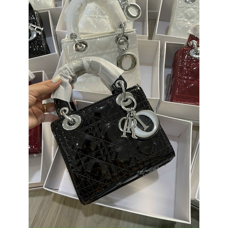 TÚI XÁCH TAY KIÊM ĐEO CHÉO NỮ Ô TRÁM TAG BẠC SIZE 17 SMANO BAGS HỎA TỐC