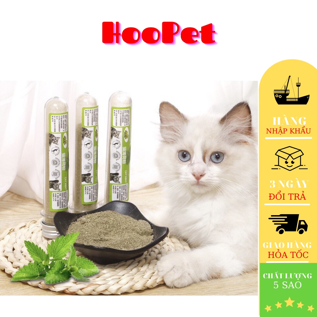 Cỏ Mèo Bạc Hà Catnip (ống 40 ml)- Cỏ Thơm Cho Mèo (Nhận Sỉ)