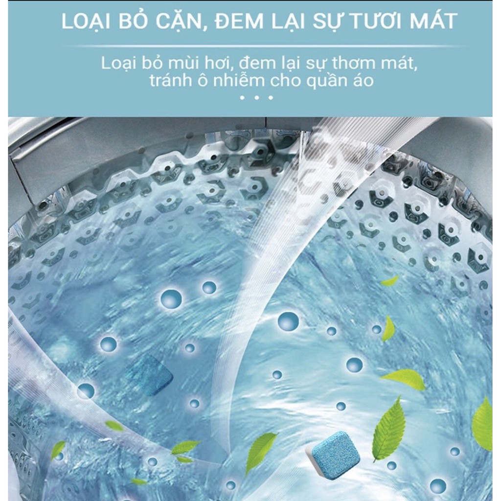 ( GIÁ SỈ ) Viên Tẩy Vệ Sinh Lồng Máy Giặt ✯Diệt Khuẩn ✯Tẩy Cặn Bẩn Máy Giặt Hiệu Quả