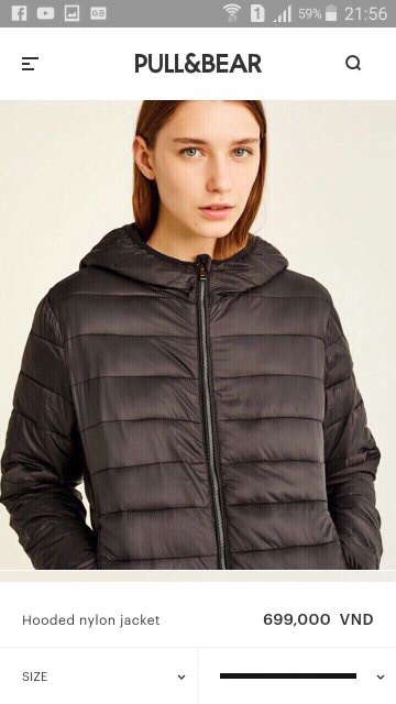 Áo phao PULL&PEAR siêu nhẹ