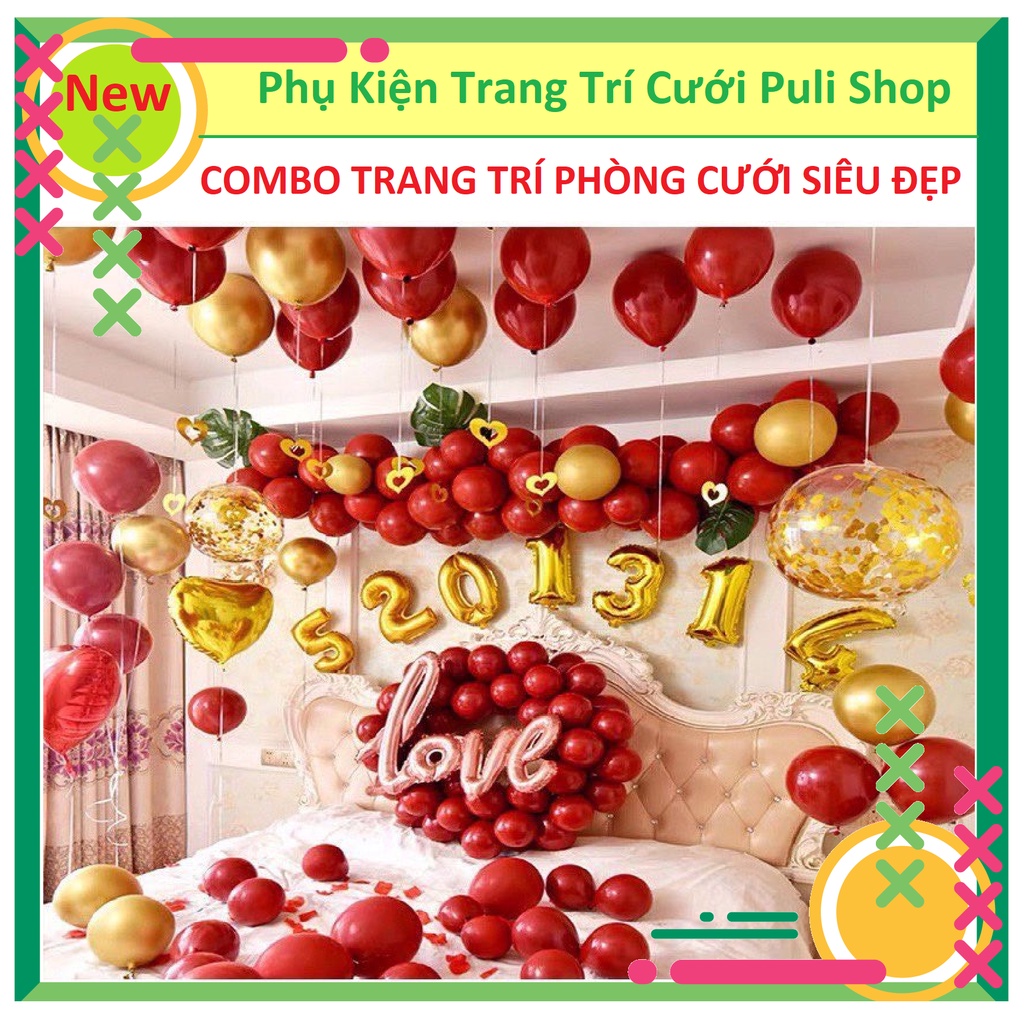 SET BONG BÓNG TRANG TRÍ PHÒNG CƯỚI, PHÒNG TÂN HÔN