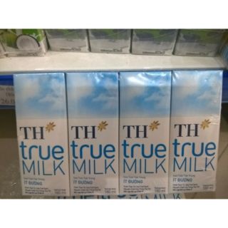 Sữa TH true milk 180ml có đường sét 2 vỉ