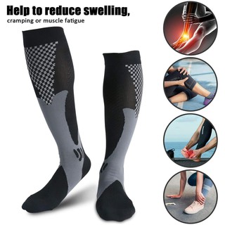 Chạy Bộ Nam Nữ Mới Nén Tất Mùa Hè Unisex Nhanh Khô Thoáng Khí Ngoài Trời Chạy Xe Đạp Dài Áp Lực Vớ