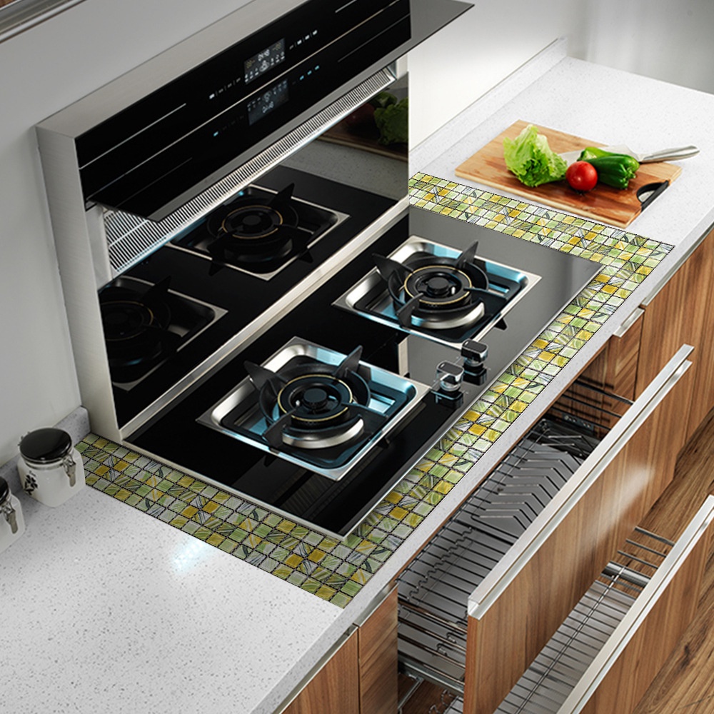 Sticker Dán Tường Chống Thấm Nước Tự Dính Họa Tiết Mosaic Trang Trí Nhà Bếp/Phòng Tắm