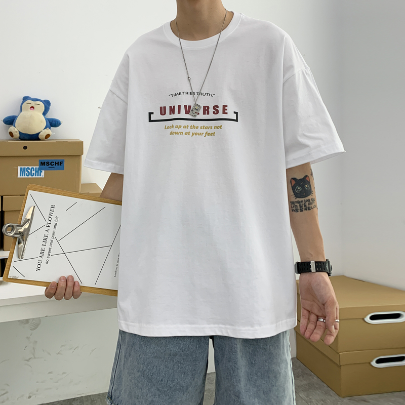 Áo thun tay ngắn phong cách Hàn Quốc thời trang nam | BigBuy360 - bigbuy360.vn