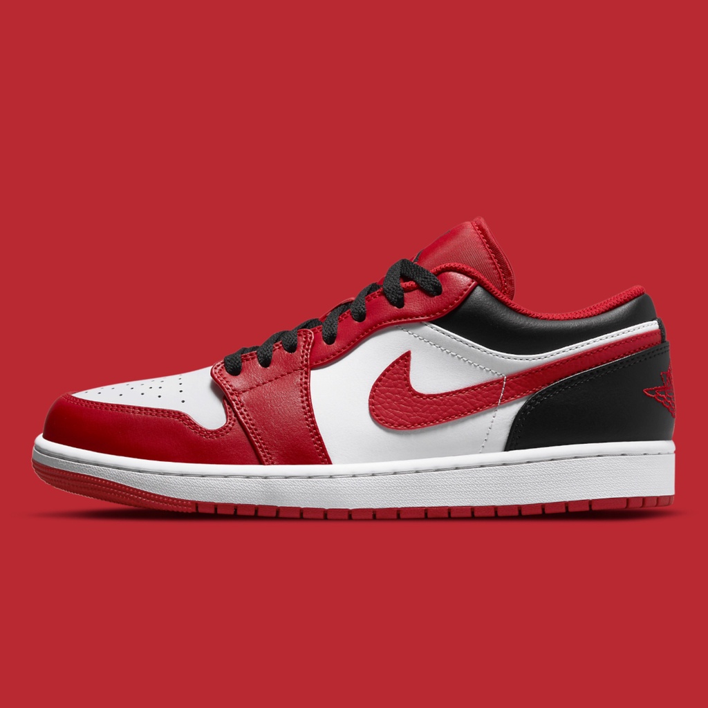 Giày Jordan 1 Low Bulls HÀNG CHÍNH HÃNG Nike Air Jordan 1 Low Reverse Black Toe [553560-163] - Simple Sneaker