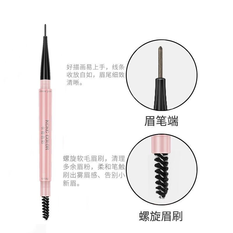 (hàng Mới Về) Chì Kẻ Lông Mày Hai Đầu Chống Thấm Nước Kèm Cọ Tiện Lợi | BigBuy360 - bigbuy360.vn