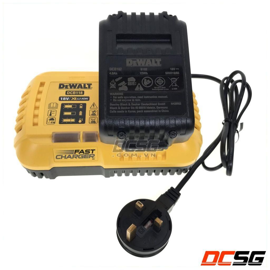 Bộ sạc nhanh 18V/ 54V Dewalt DCB118-GB | DCSG