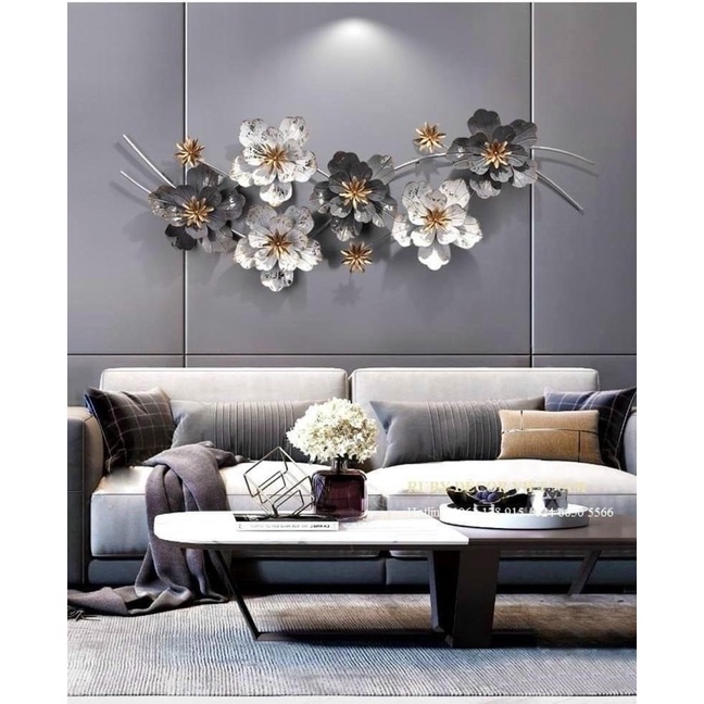 Tranh sắt treo tường decor trang trí phòng khách hiện đại. BH 3 năm