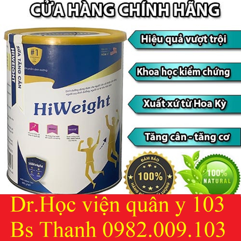 Sữa non tăng cân hiệu quả Hiweight, sữa tăng cân cho người gầy, trẻ em và người lớn