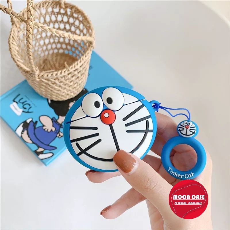 Túi đựng dành cho Airpods 1 & 2 Nhựa dẻo hình DOREMON