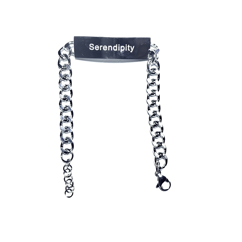 Vòng Tay Thép Titan Mặt Hình Chữ Cái 19117 Thời Trang Hàn Quốc Dễ Phối Đồ