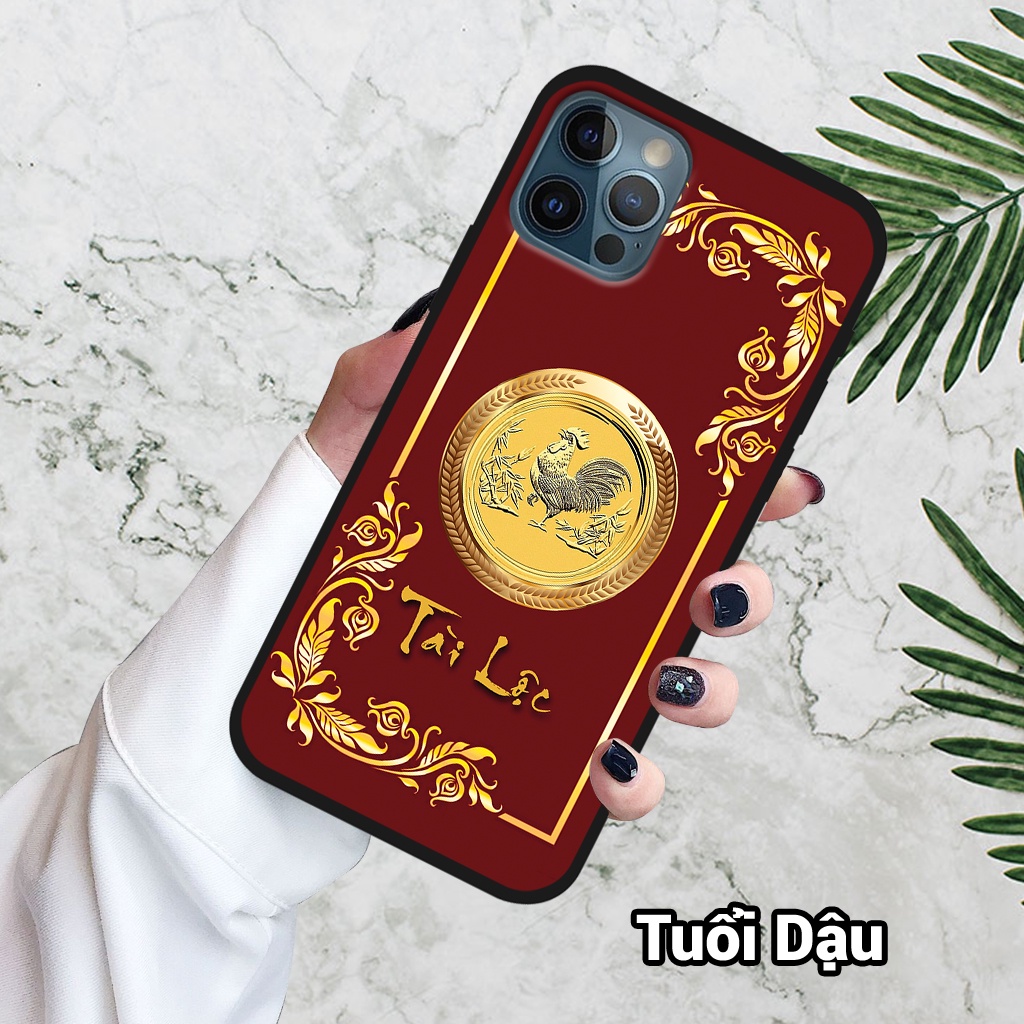 Ốp điện thoại IPHONE 12/ 12 PRO/ 12 PRO MAX in hình 12 con giáp,phong thủy,bền đẹp – lưng kính tráng gương viền dẻo