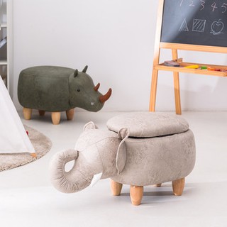 Ghế đôn thú cưng trẻ em - voi vòi cuộn