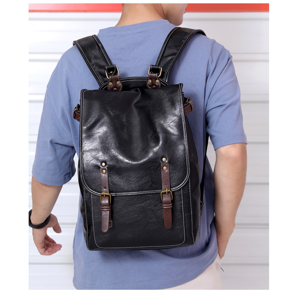 BaloHome - Balo da nam thời trang cao cấp phù hợp đi làm, đi học, đựng laptop 14inch