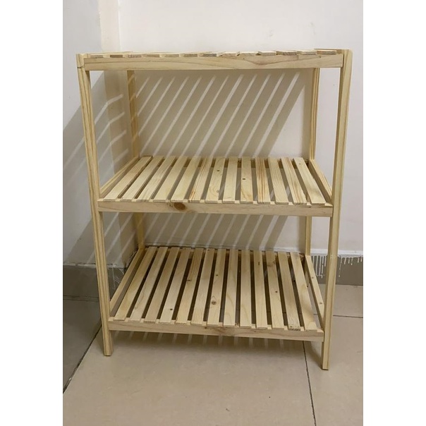 KỆ GỖ ĐA NĂNG SIZE SIÊU TO - KỆ 3 TẦNG SIZE 60 X 40CM