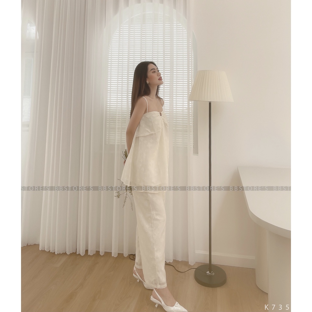 [BBSTORE'S] Set Áo Hai Dây + Quần Suông - K735